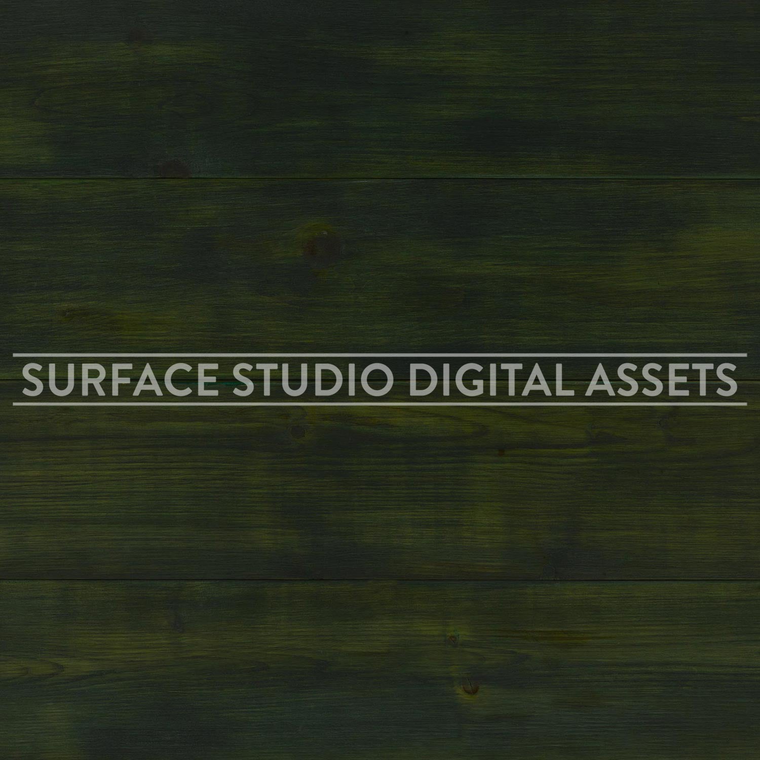 Dark Green Planked Pine Wood Surface photographed directly from above