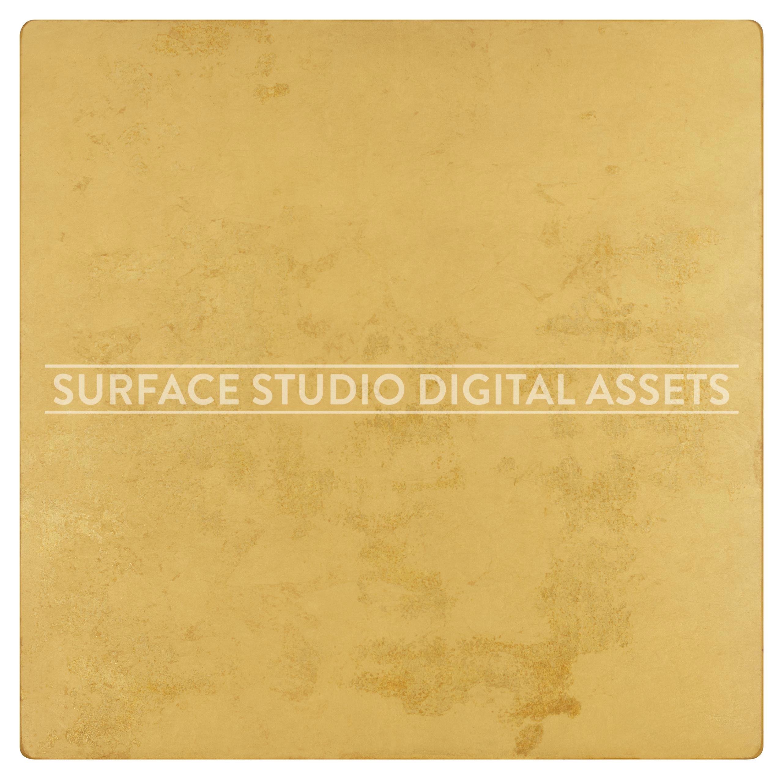 Lustre Gold Leaf Acrylic Metallic Surface photographed directly from above including edges
