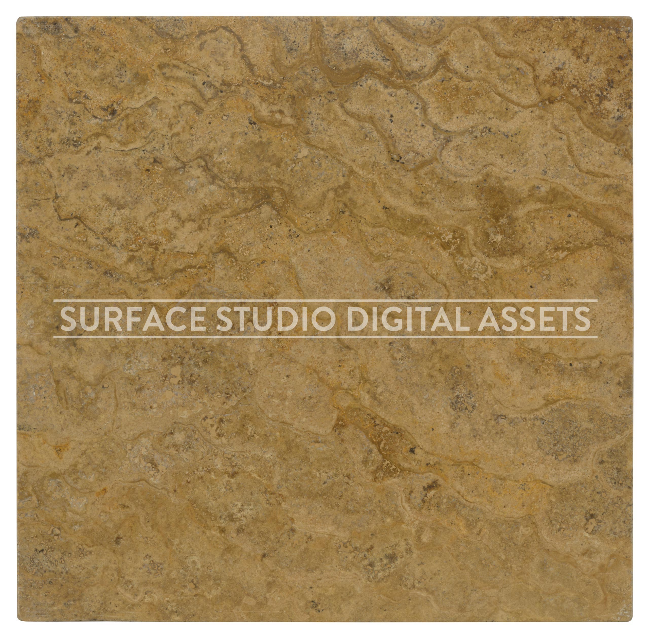 Gold Polished Granite Stone Surface photographed directly from above including edges