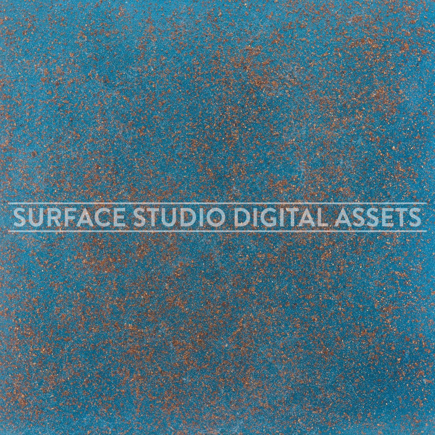 Blue Gold Glitter Acrylic Surface photographed directly from above