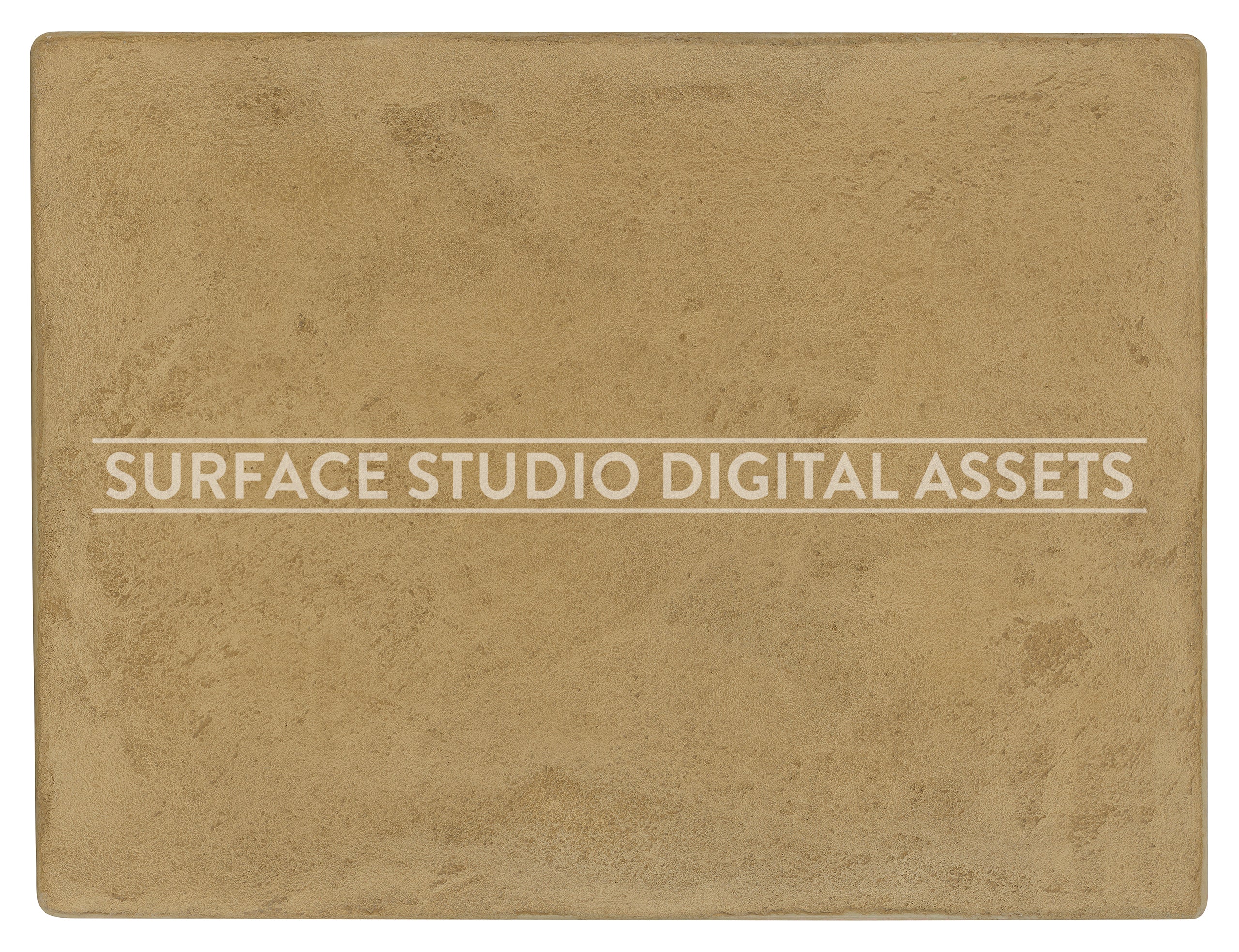 Yellow-Beige Ochre Cement Surface photographed directly from above including edges