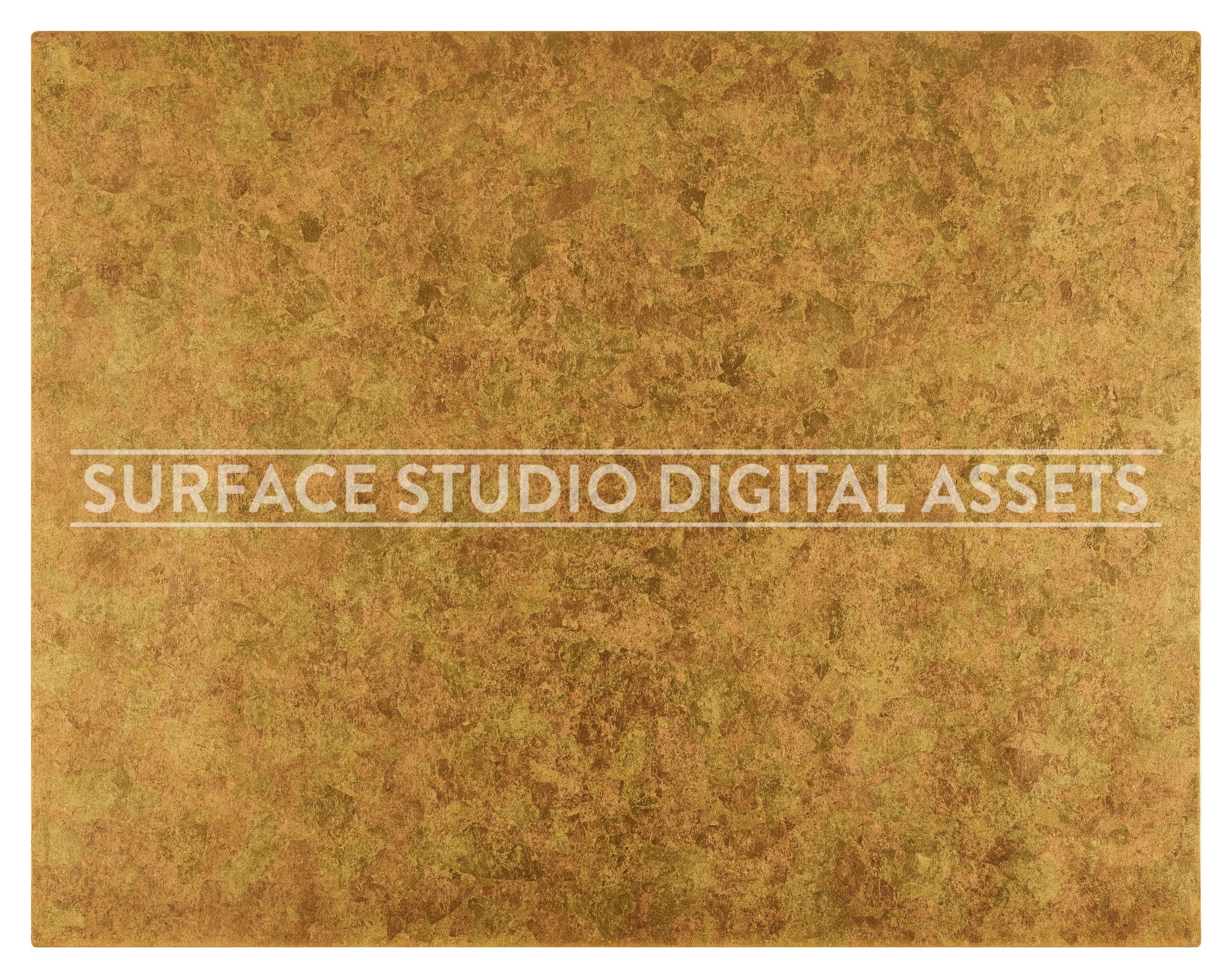 Textured Gold Leaf Metallic Surface photographed directly from above including edges