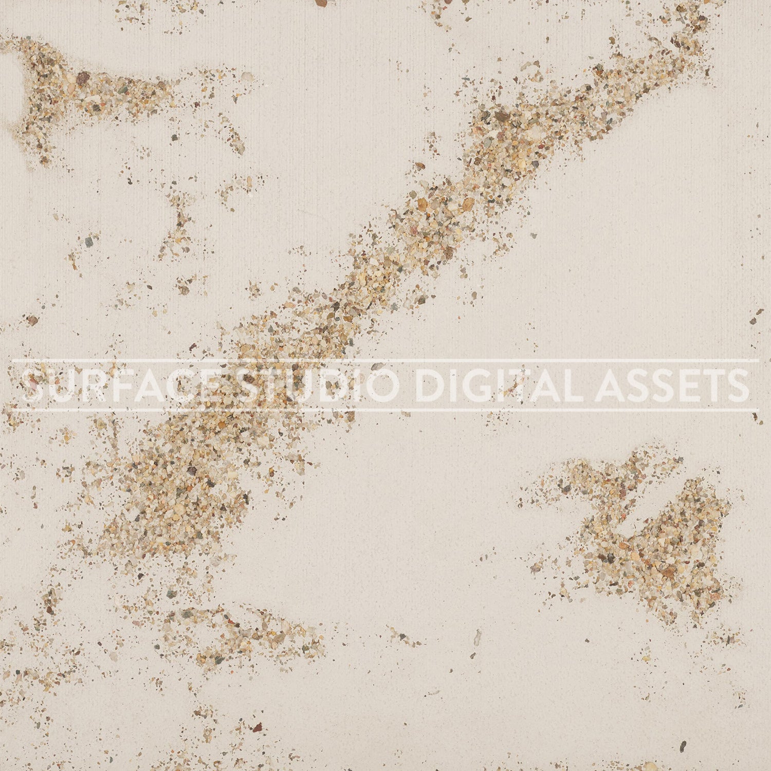 Pebbled White Cast Cement Surface photographed directly from above 