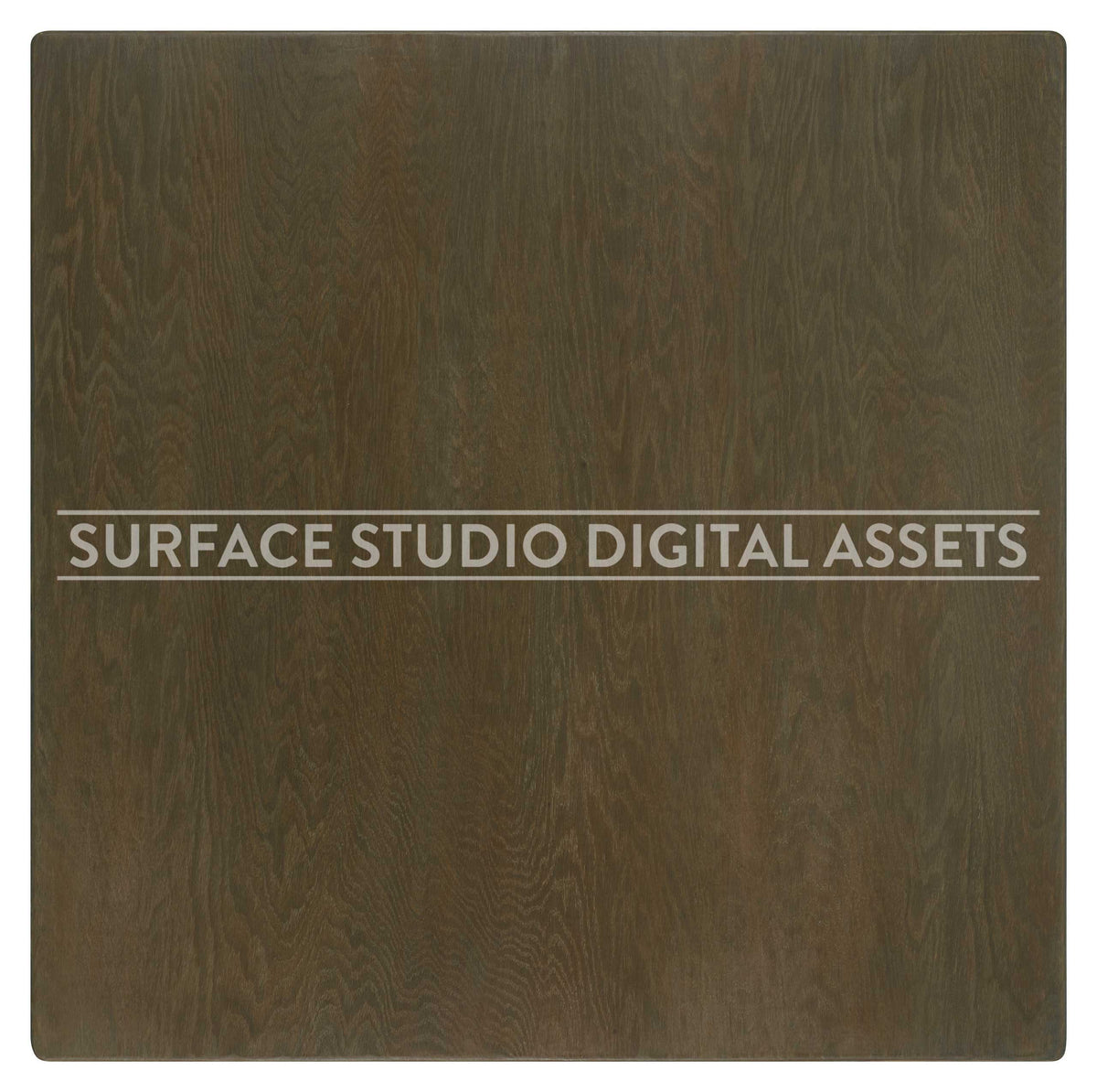 Pickled Brown Oak Wood Surface photographed directly from above. Surface background stock image with a "Surface Studio Digital Assets" watermark for commercial, e-commerce, editorial, product, beauty, food, beverage, still life photography. Artisanal wood surface background for high-end product shoots, interior design and architectural mood board.