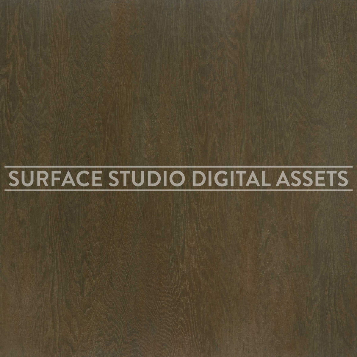 Pickled Brown Oak Wood Surface photographed directly from above including edges. Surface background stock image with a "Surface Studio Digital Assets" watermark for commercial, e-commerce, editorial, product, beauty, food, beverage, still life photography. Artisanal wood surface background for high-end product shoots, interior design and architectural mood board.