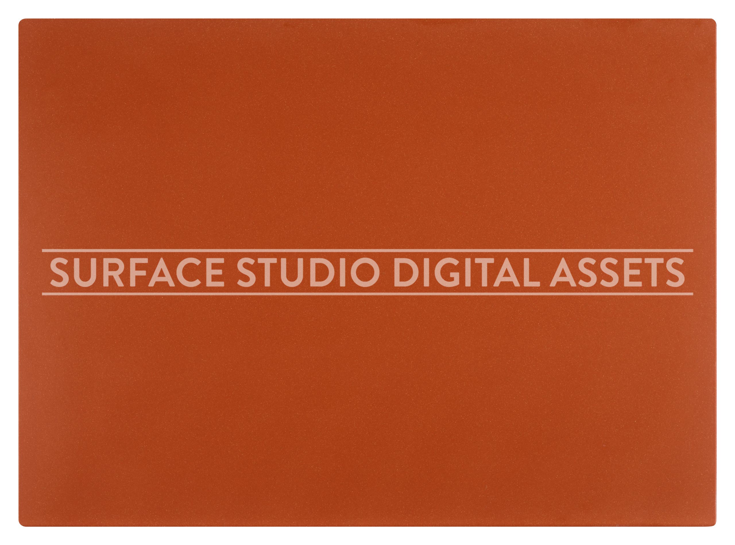 Pumpkin Orange Corian Acrylic Surface photographed directly from above including edges