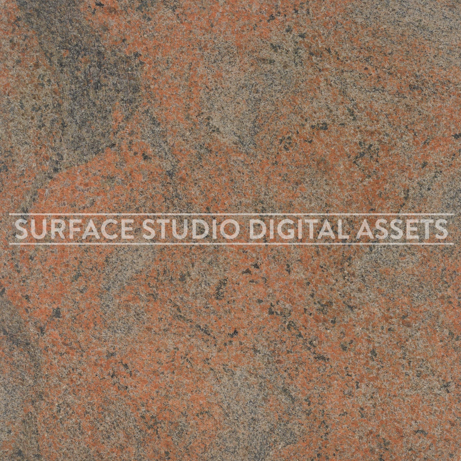 Red Grey Rose Granite Stone Surface photographed directly from above