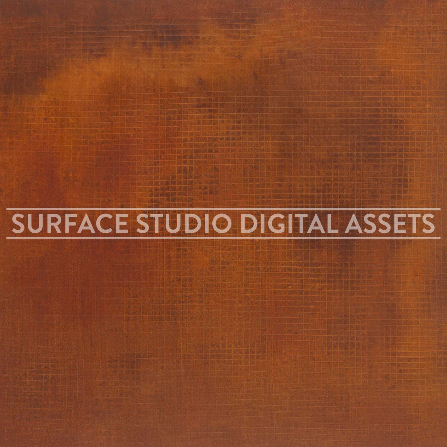 Rusty grid Metal Surface photographed directly from above