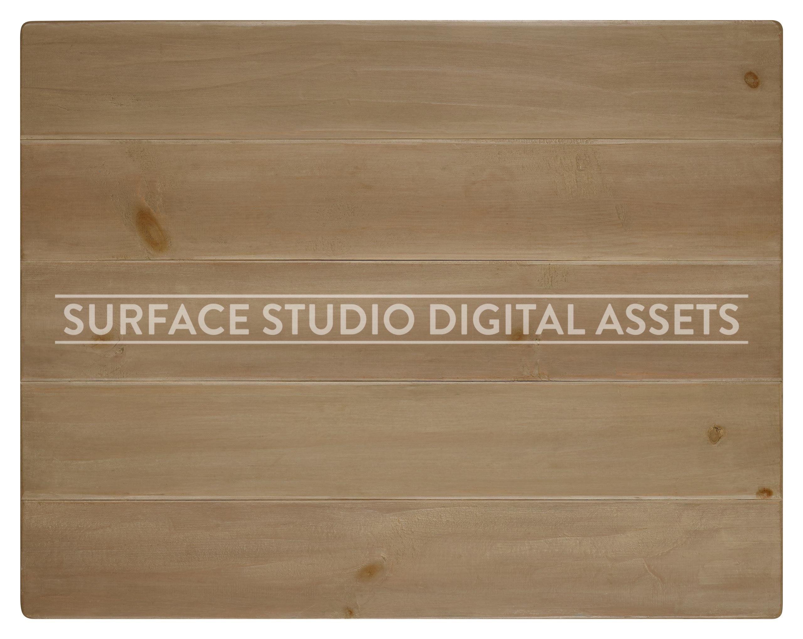 Beige Planked Pine Wood Surface photographed directly from above including edges
