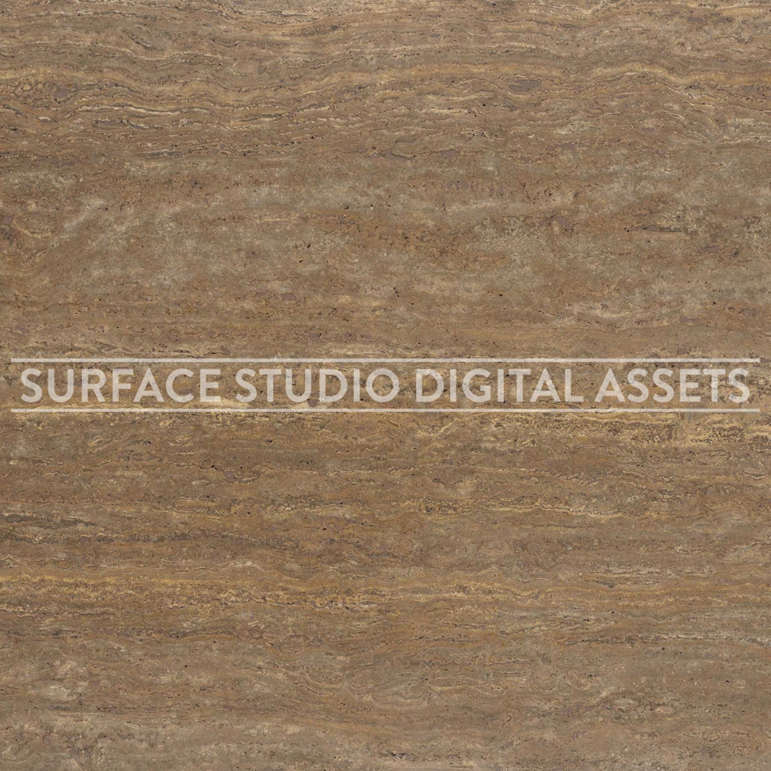 Brown Scabos Travertine Stone Surface photographed directly from above