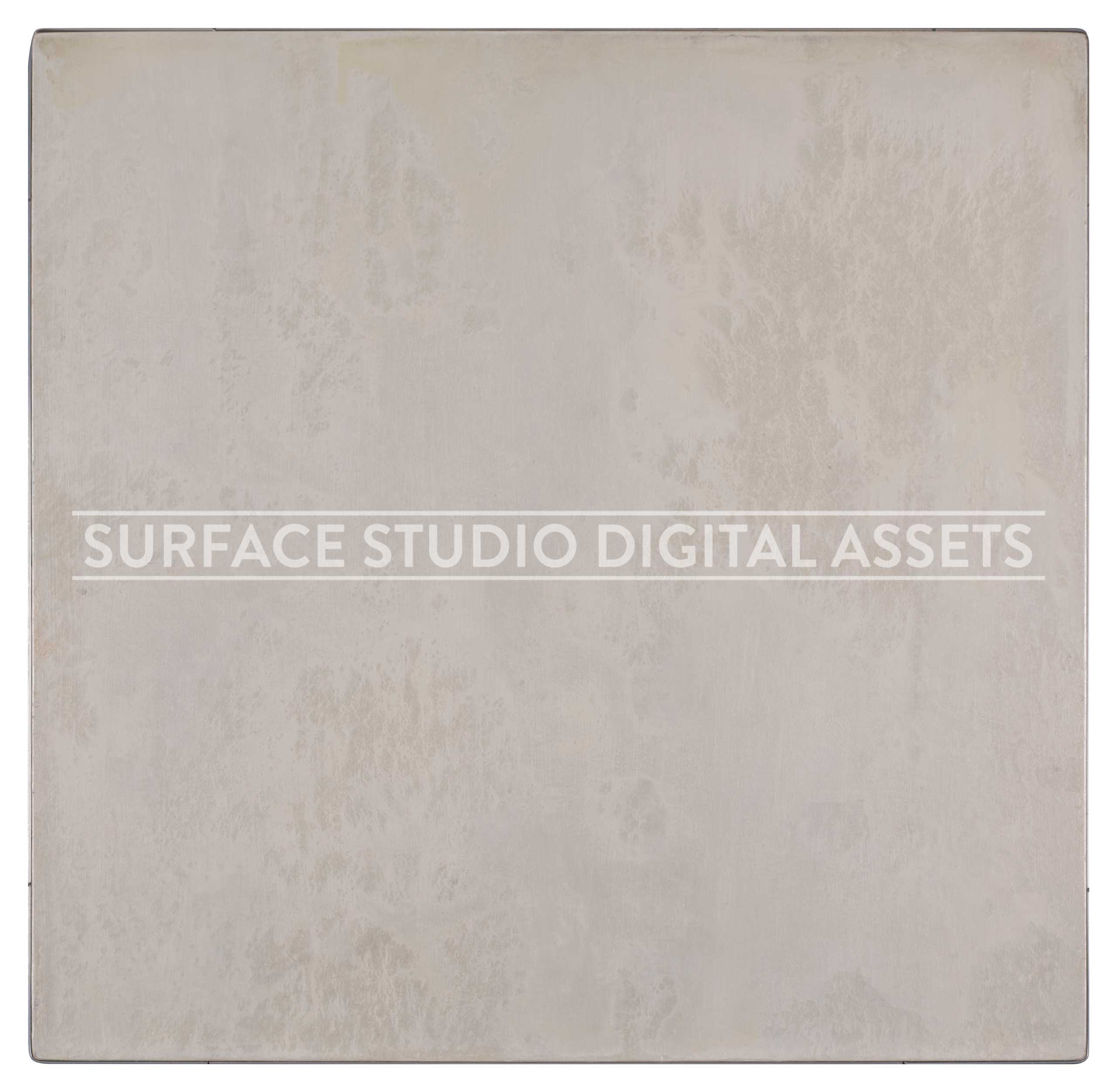 Silver Pearlized Metallic Surface photographed directly from above including edges
