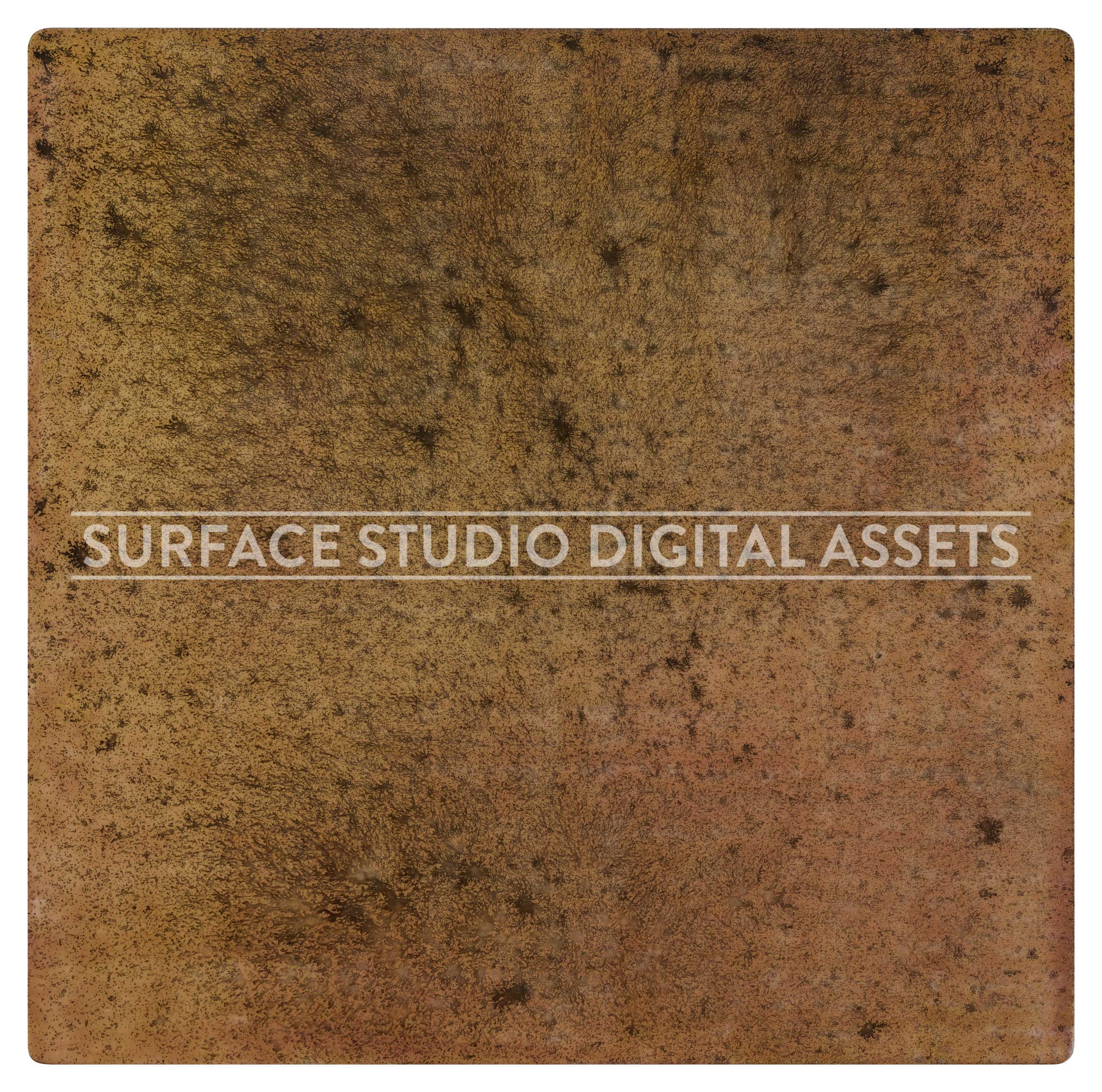 Speckled Gold Acrylic Metallic Surface photographed directly from above including edges