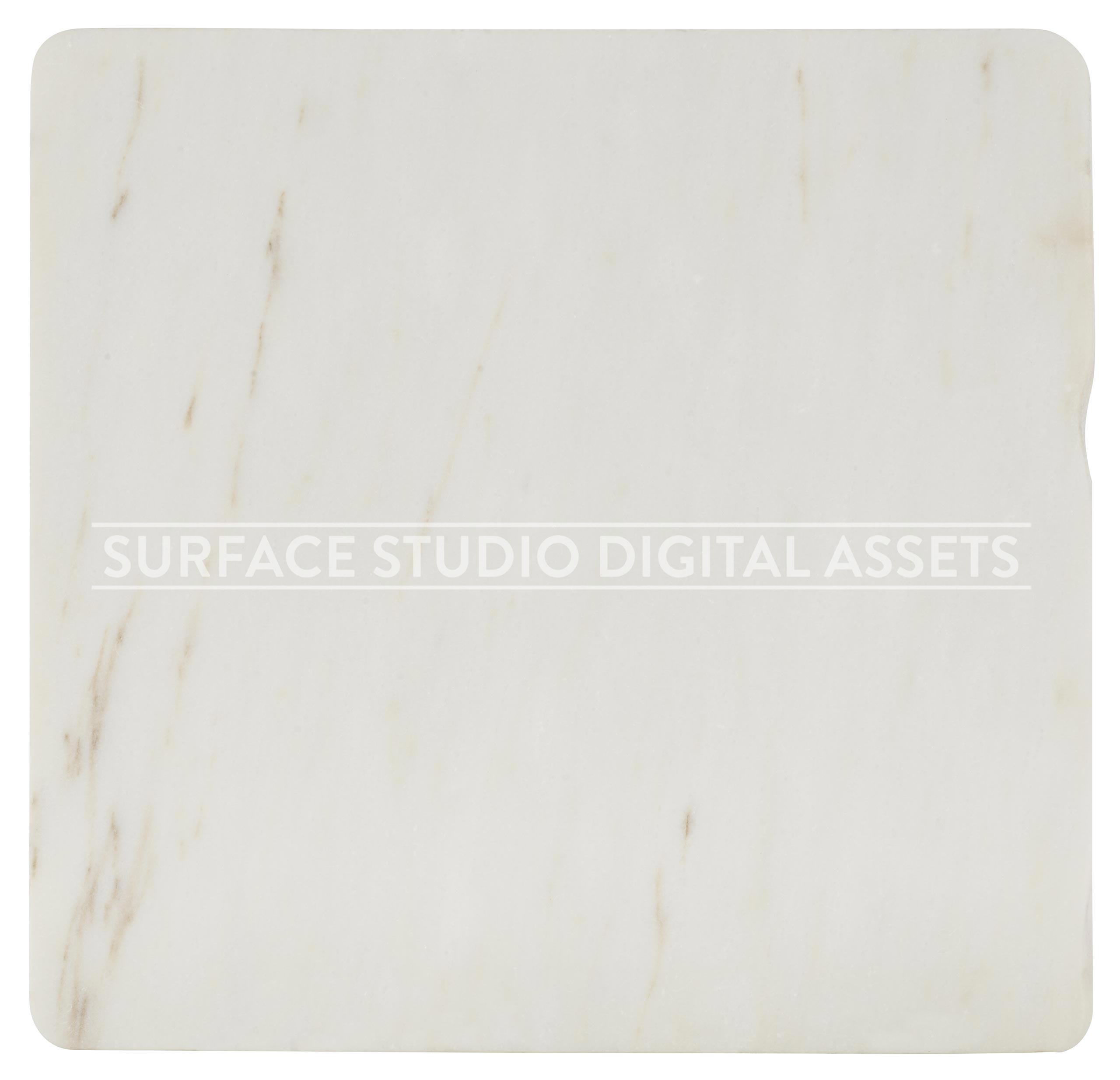 White Statuary Marble Surface photographed directly from above including edges