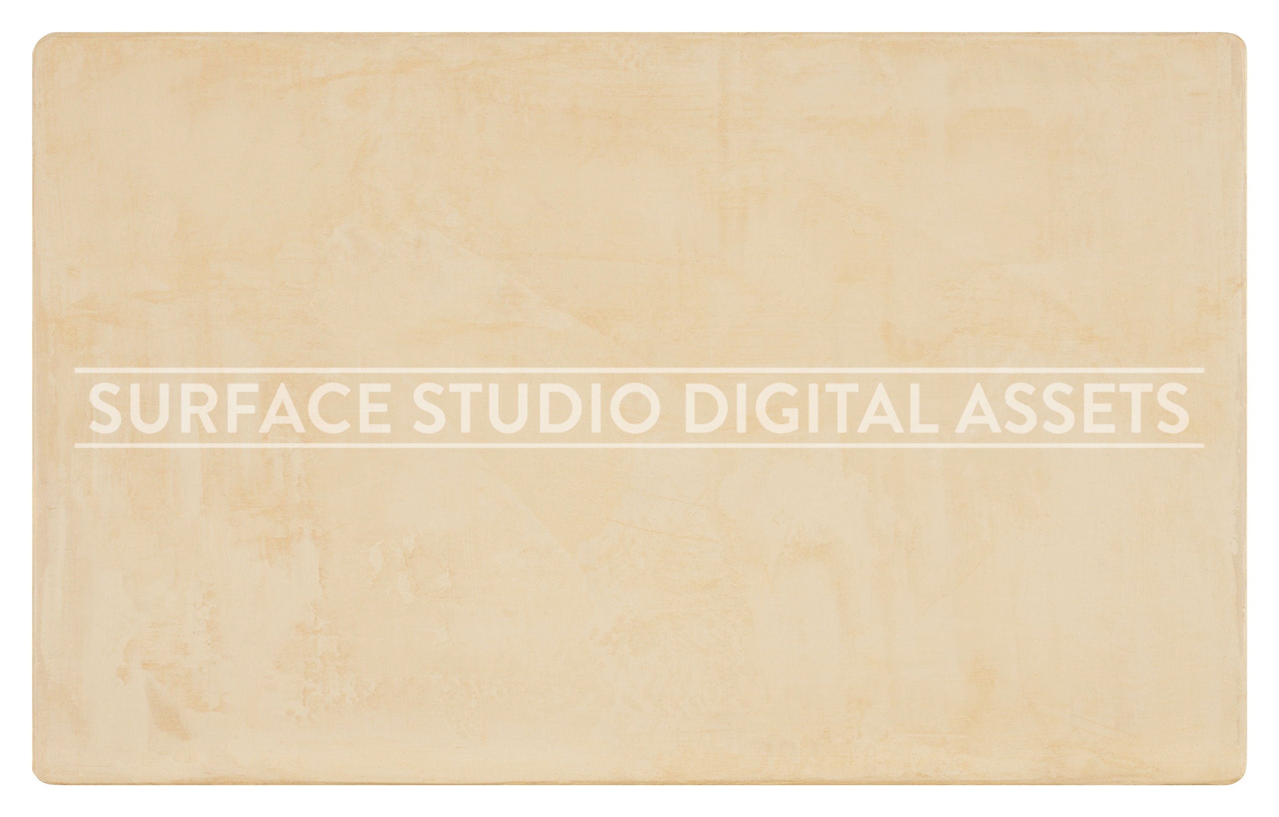 Lightly Textured Tan Plaster Surface background stock image with a "Surface Studio Digital Assets" watermark for commercial, e-commerce, editorial, product, beauty, food, beverage, still life photography. Hand-made plaster surface for packaging photography and brand imagery.