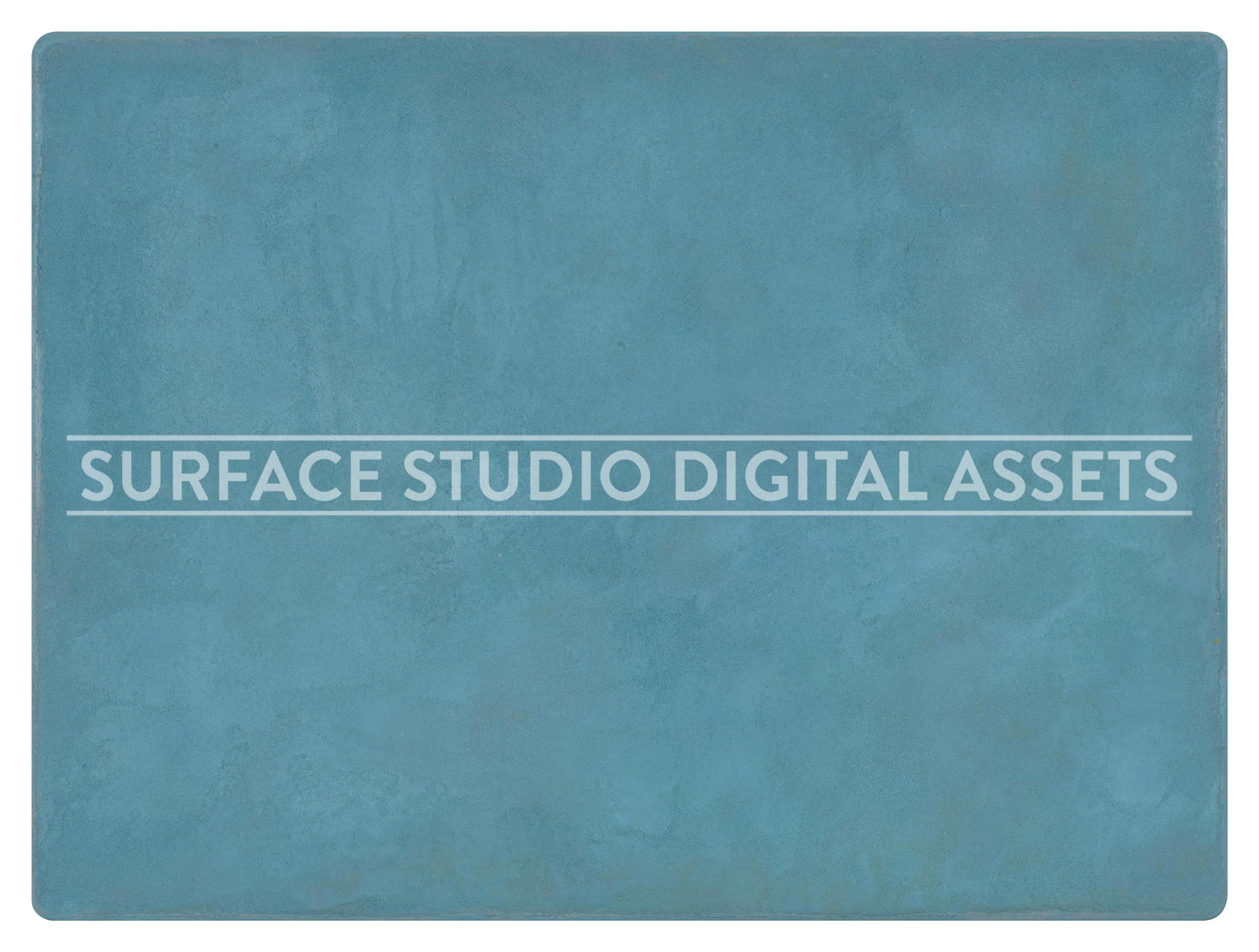 Light Blue Cement Surface photographed directly from above including edges