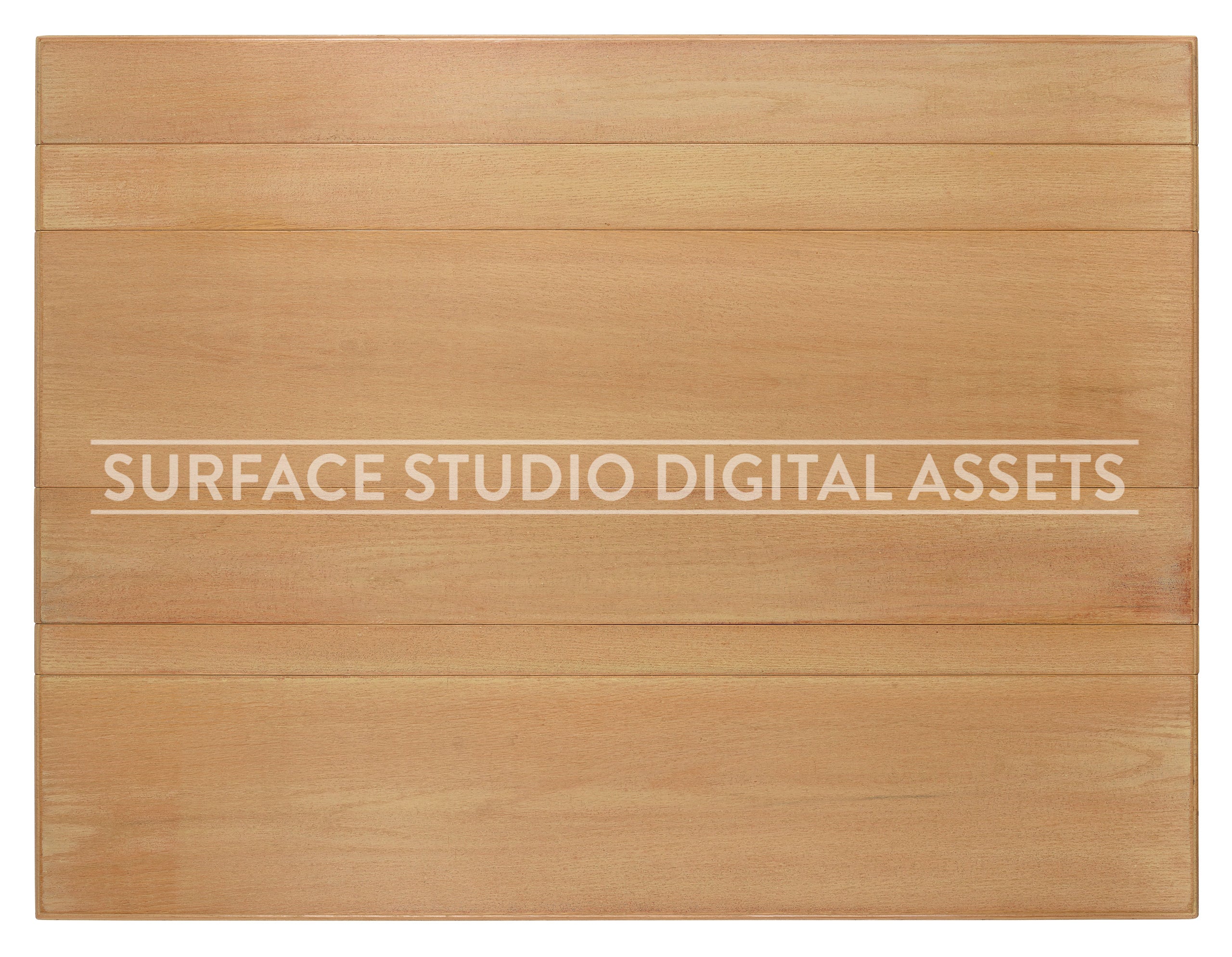 Beige Oak Planked Wood Surface photographed directly from above including edges.