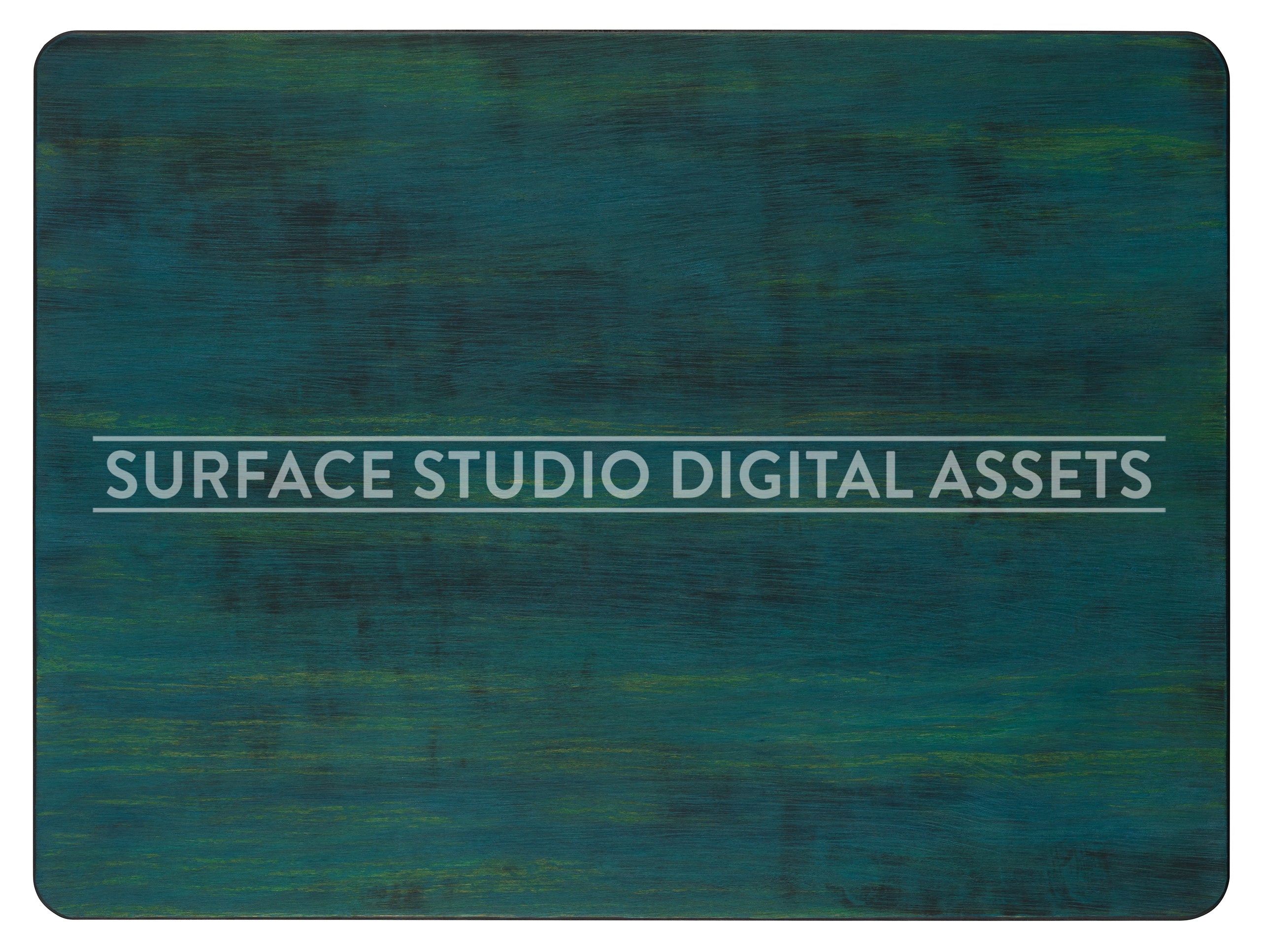 Blue Green Wood Surface photographed directly from above including edges.