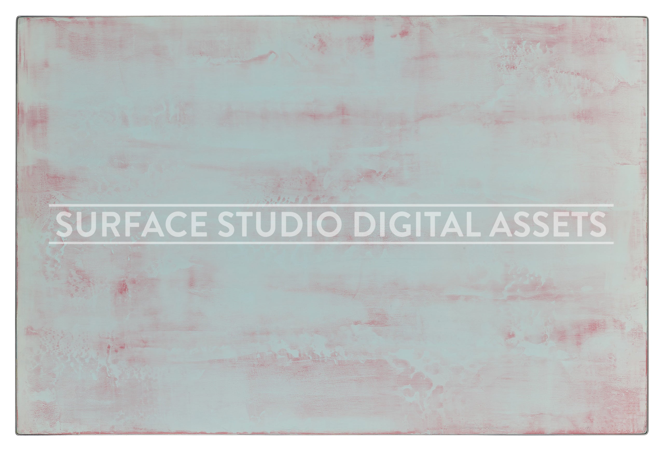 Light Blue And Pink Plaster Surface photographed directly from above including edges.