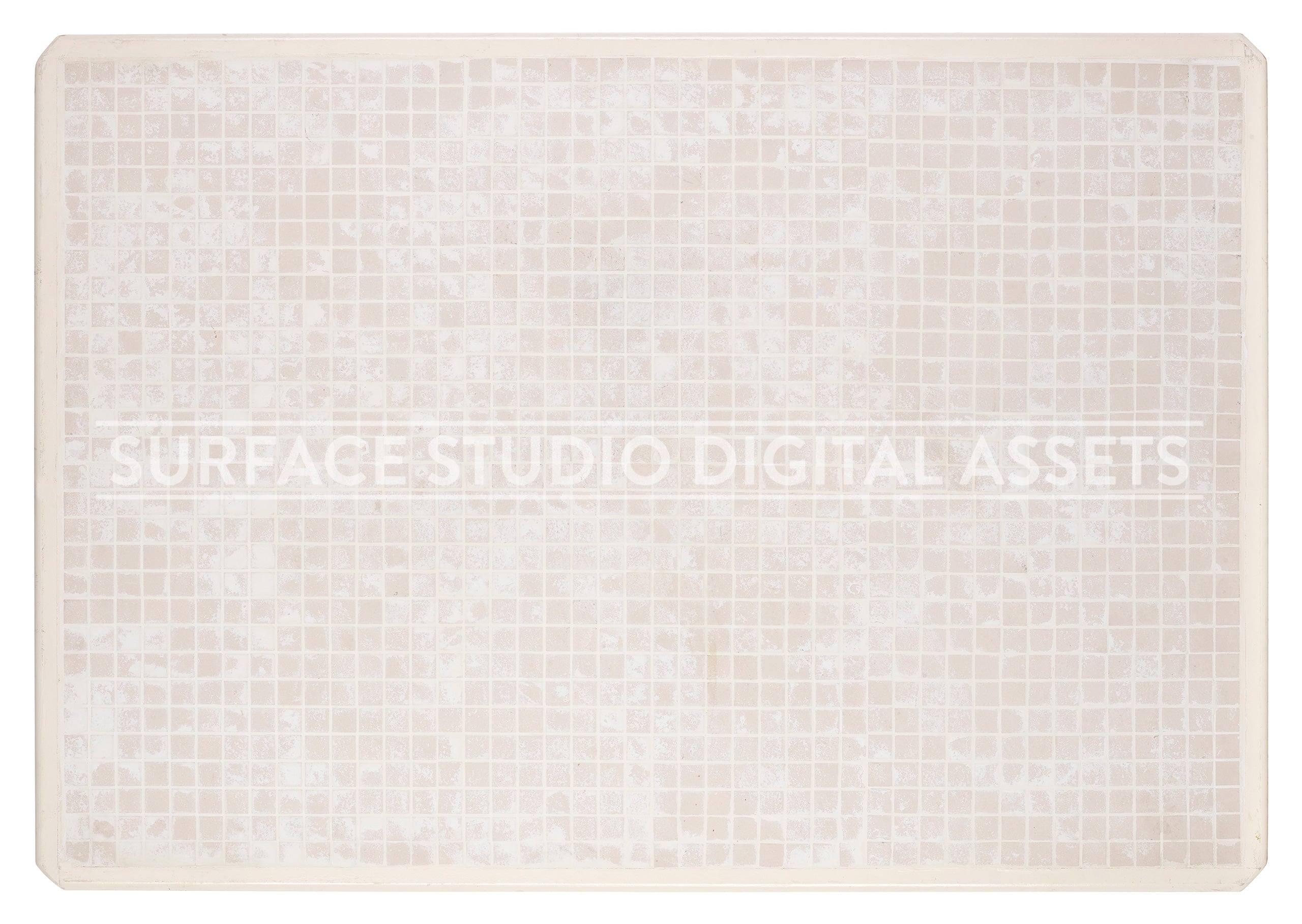 White Tile Surface photographed directly from above including edges.