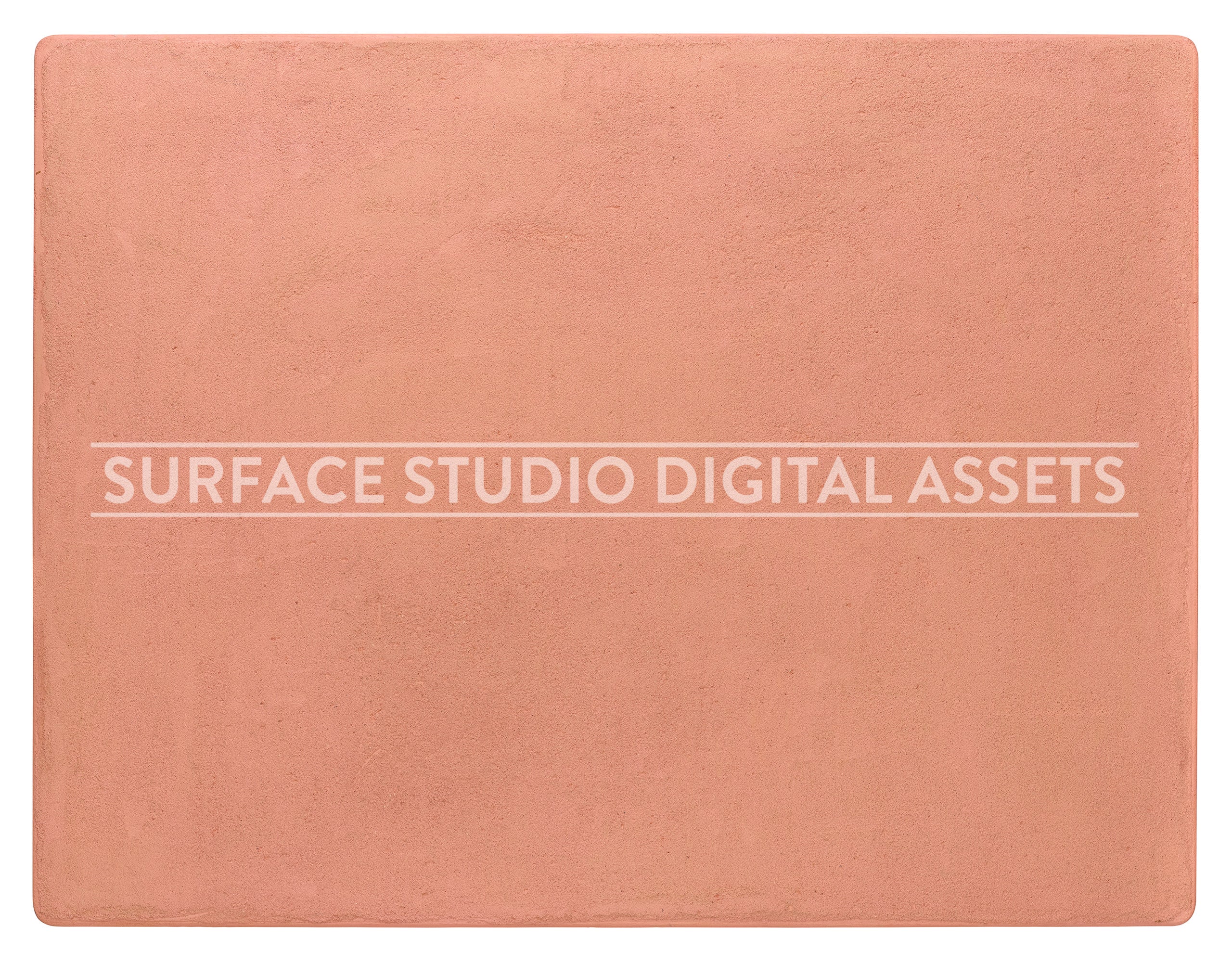 Coral Pink Cement Surface photographed directly from above including edges.