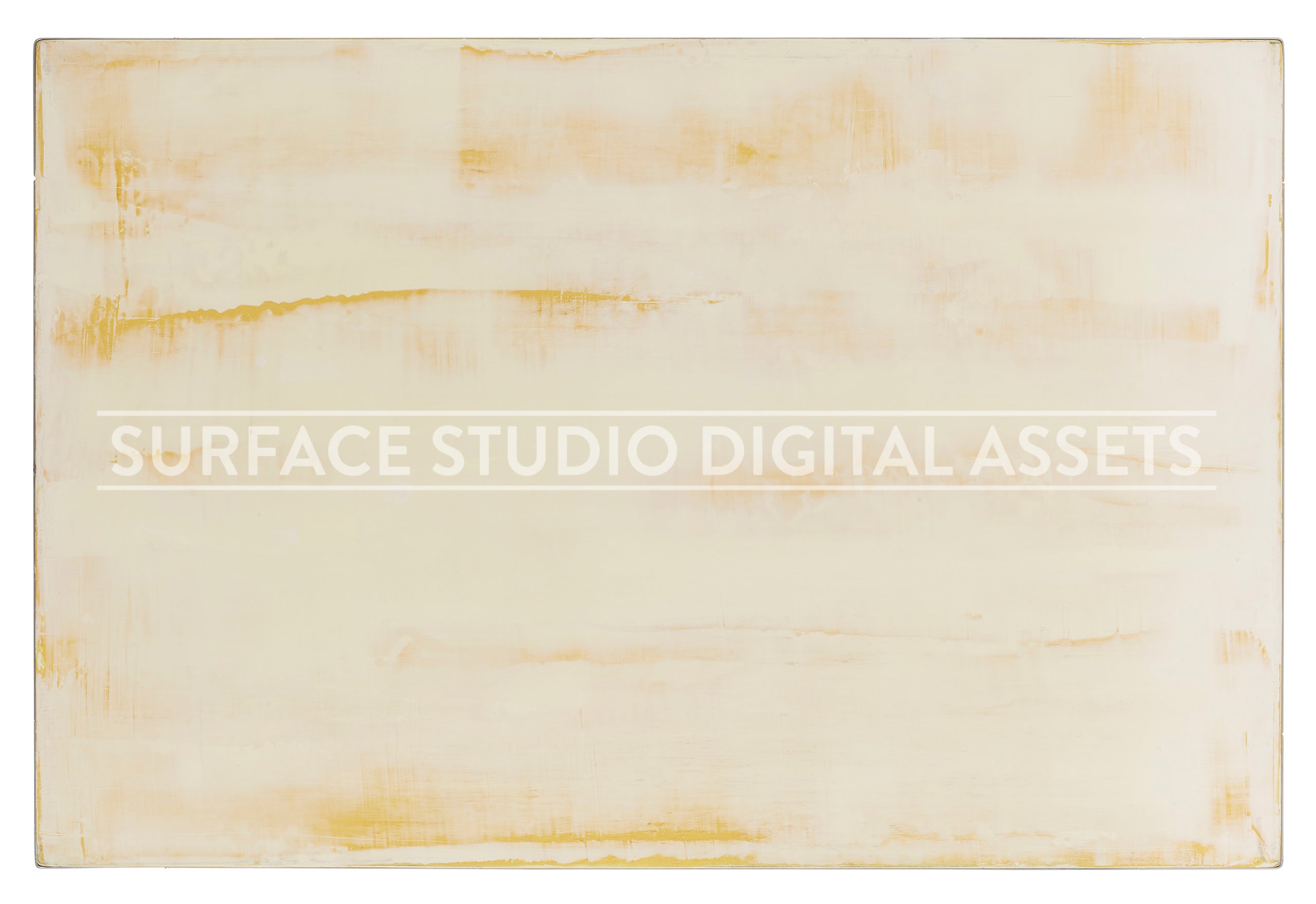 Cream And Yellow Venetian Plaster Surface photographed directly from above including edges.