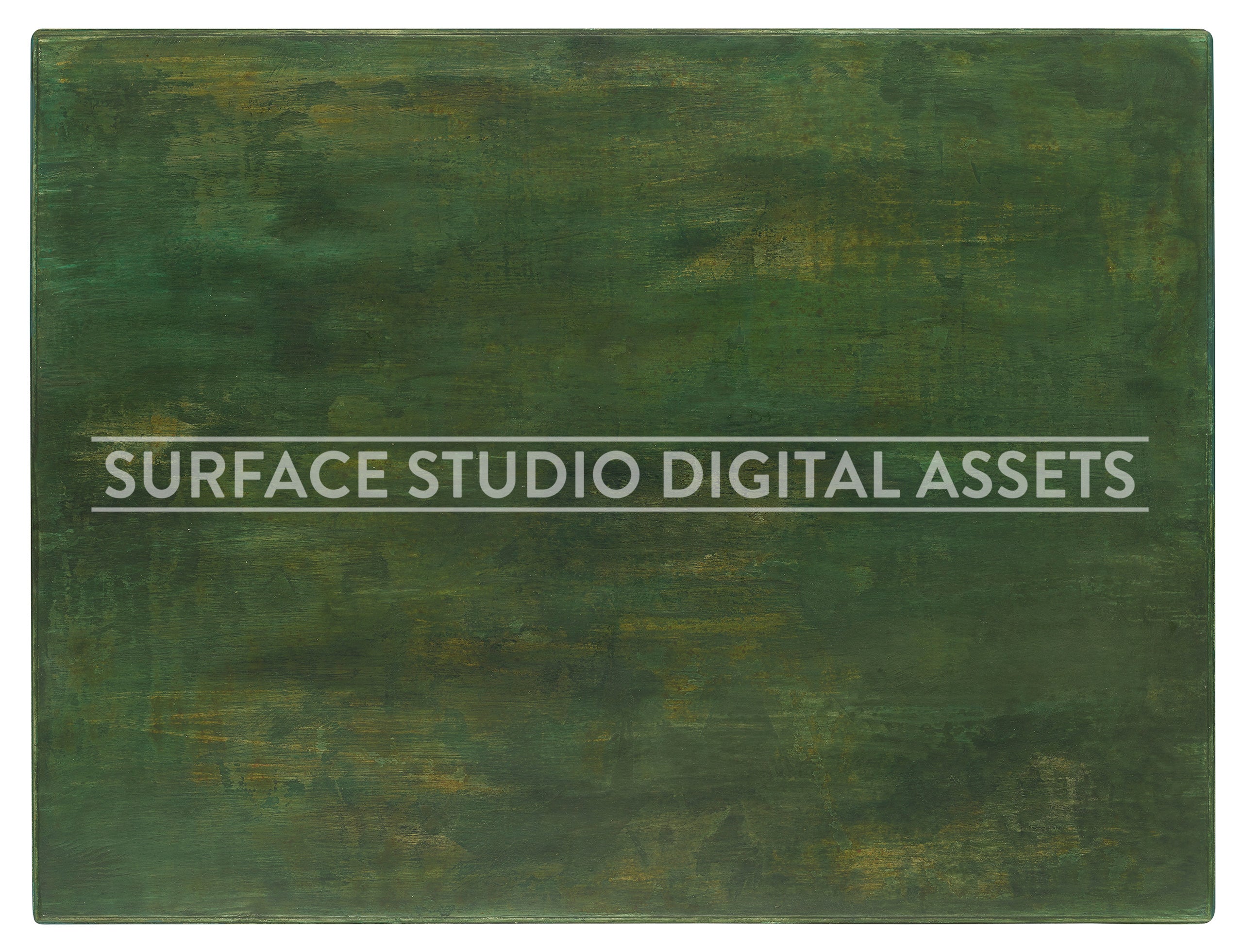 Distressed Green Wood Surface photographed directly from above including edges.