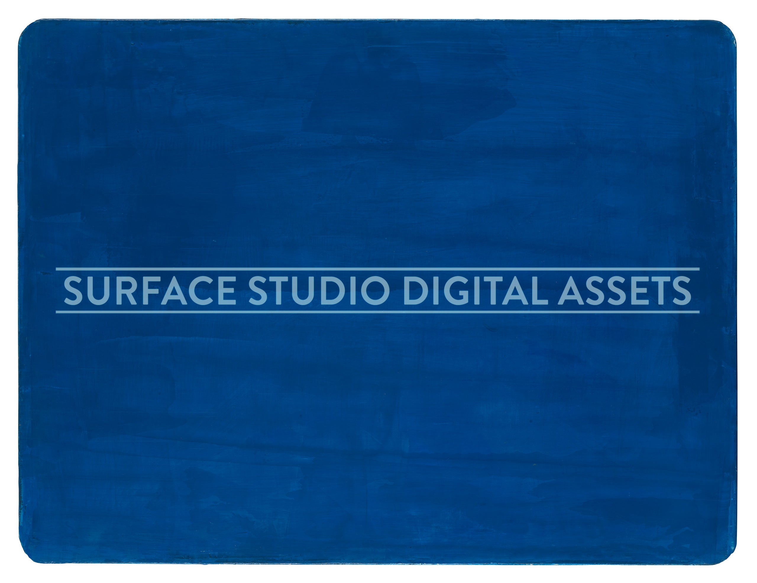 Blue Venetian Plaster Surface photographed directly from above including edges.