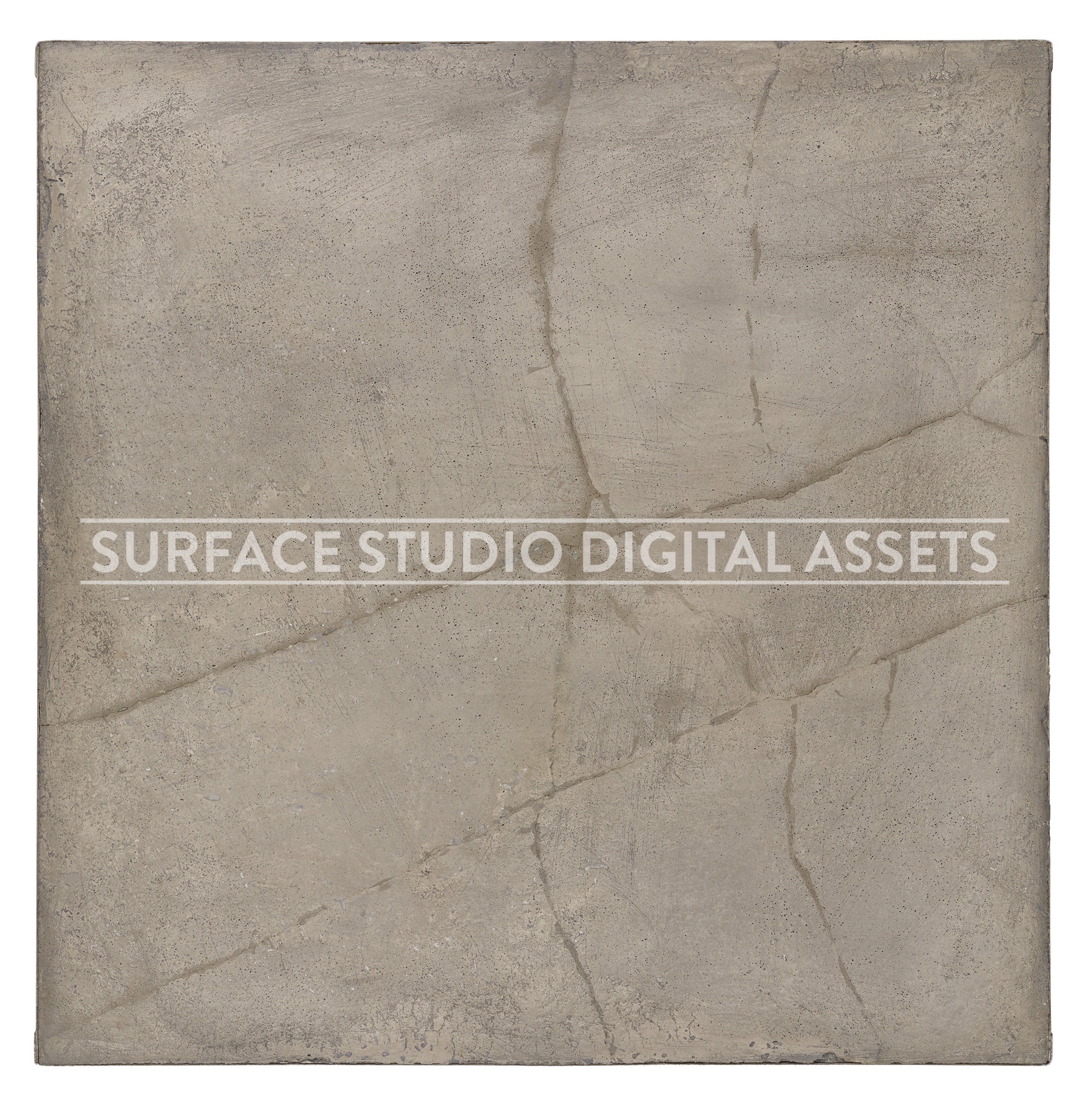 Cracked Grey Cement Surface photographed directly from above including edges.