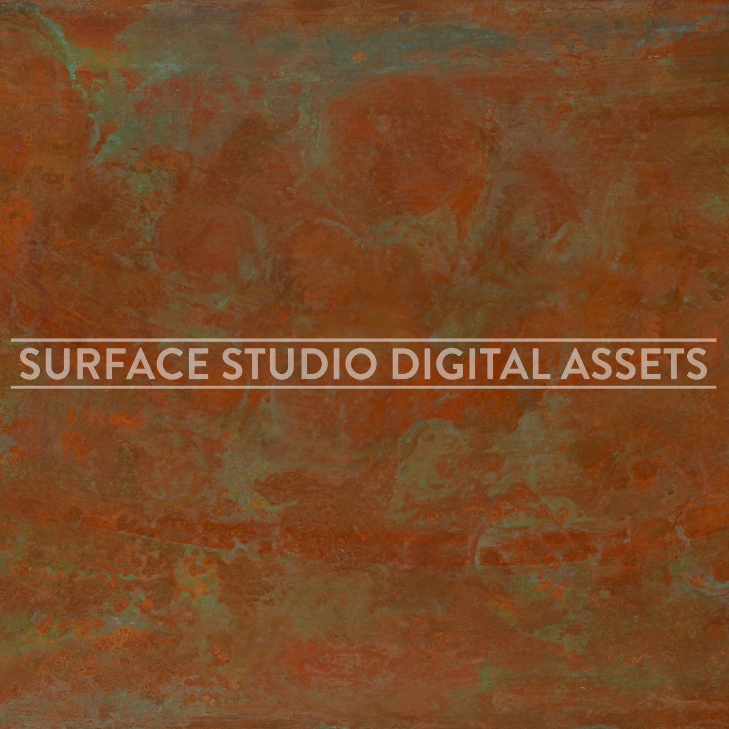 Rusted Copper Surface photographed directly from above.