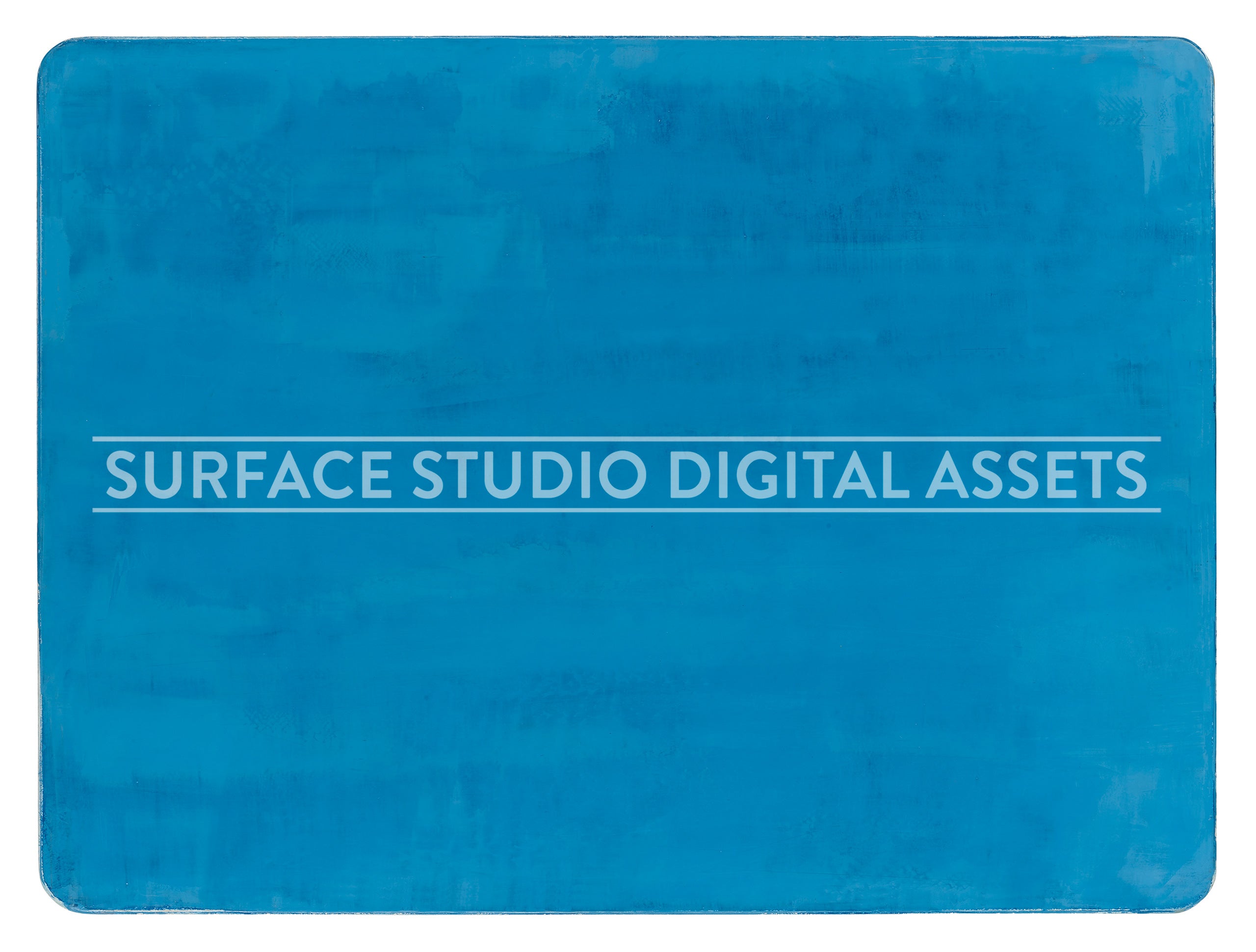 Blue Venetian Plaster Surface photographed directly from above including edges.