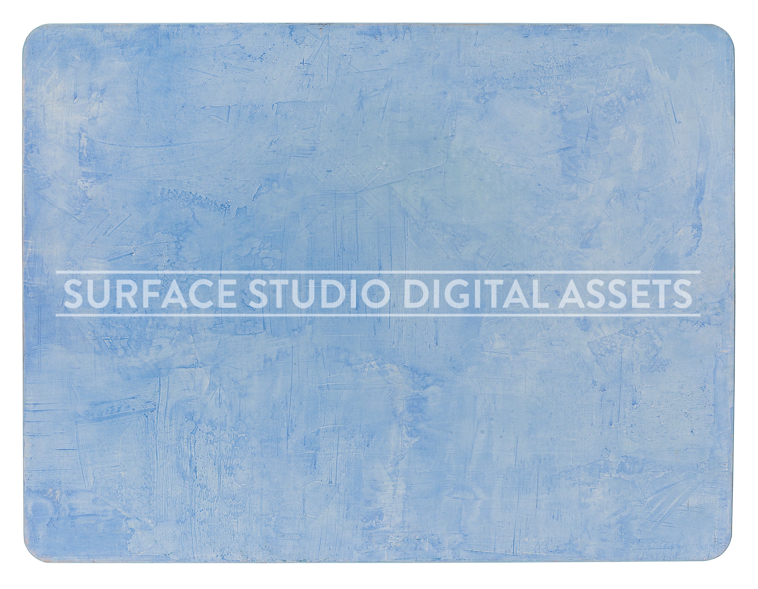 Blue Plaster Surface photographed directly from above including edges.