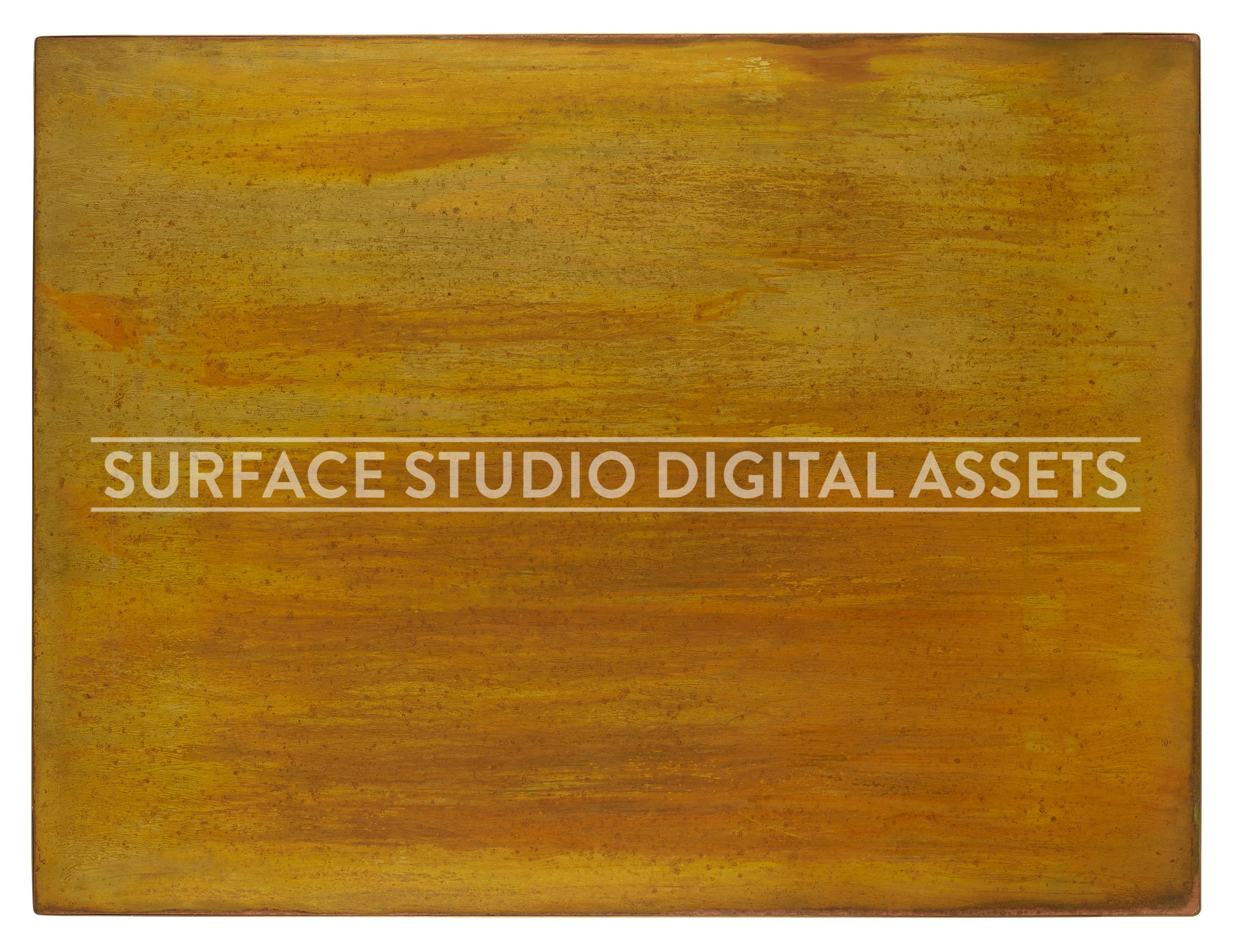 Patined Brass Surface photographed directly from above including edges.