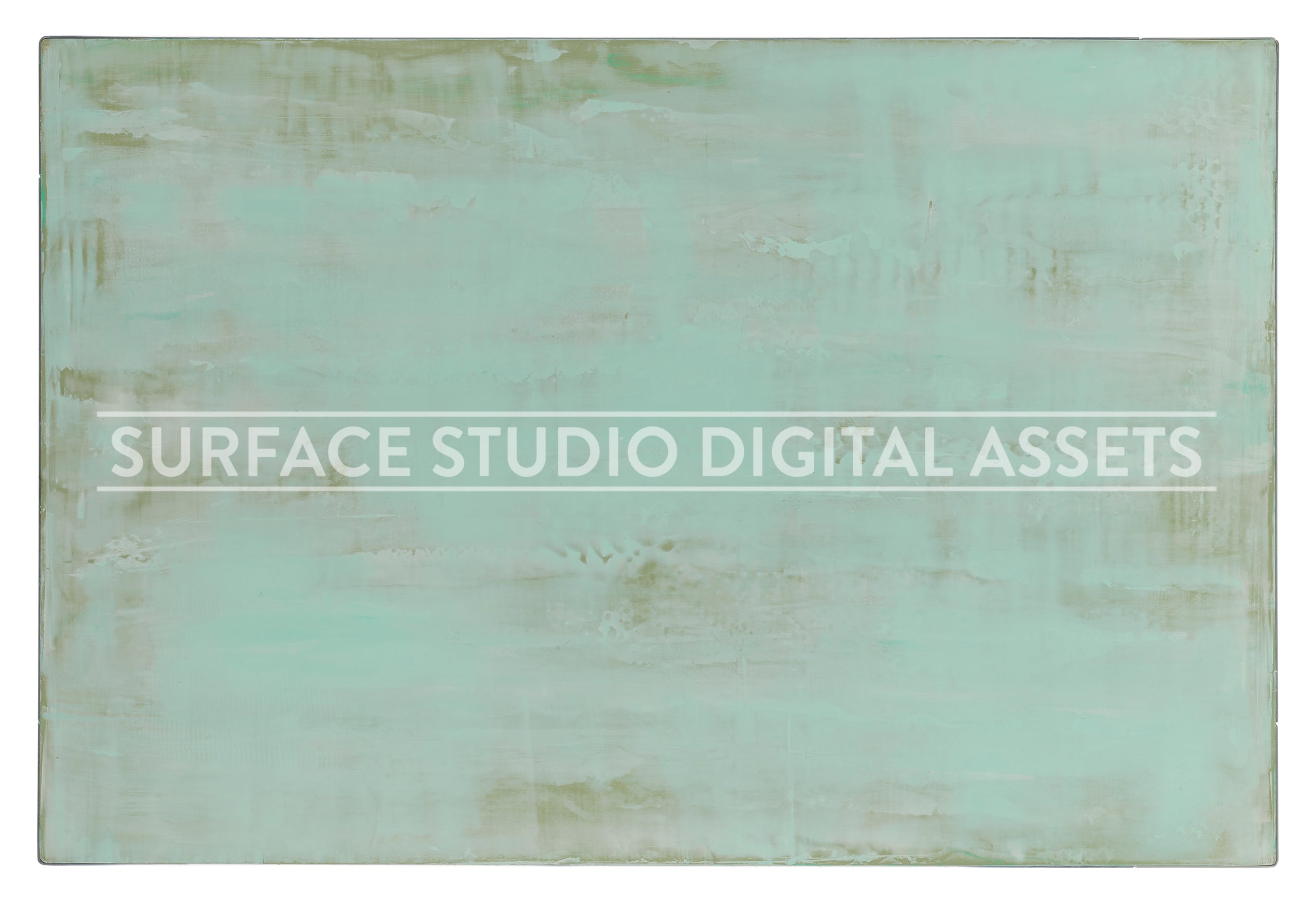 Pistachio Venetian Plaster Surface photographed directly from above including edges.