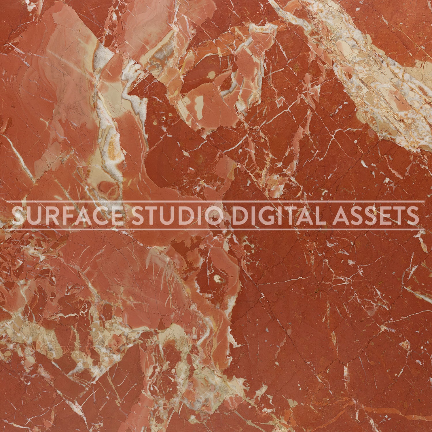 Red Lavento Marble Surface photographed directly from above.
