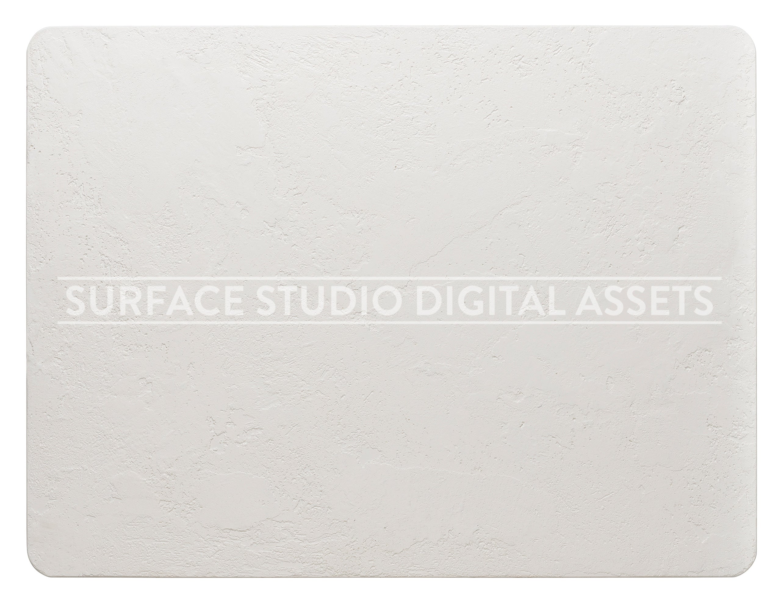 Rough White Textured Plaster Surface photographed directly from above including edges.