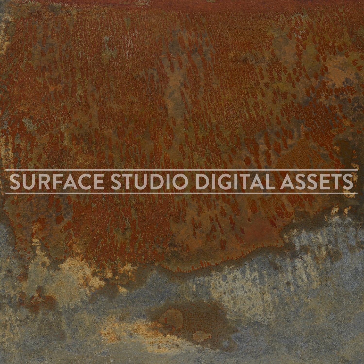 Rusty Steel Metal Surface photographed directly from above.